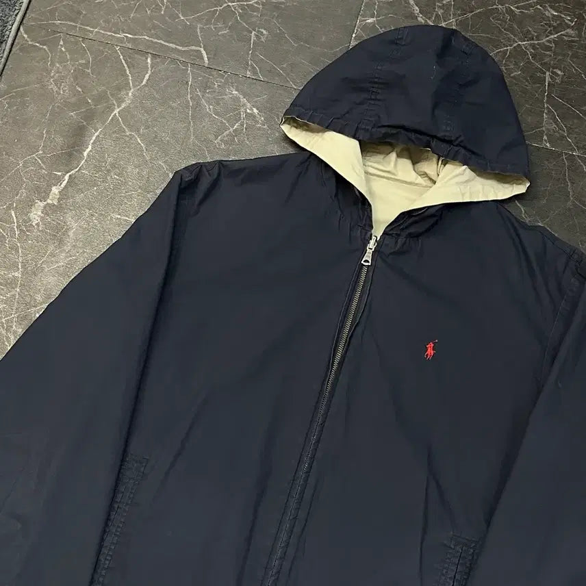[BUNJANG] Polo Ralph Lauren Reversible Hooded Jacket (Size M) / M 폴로랄프로렌 리버시블 양면 후드 자켓
