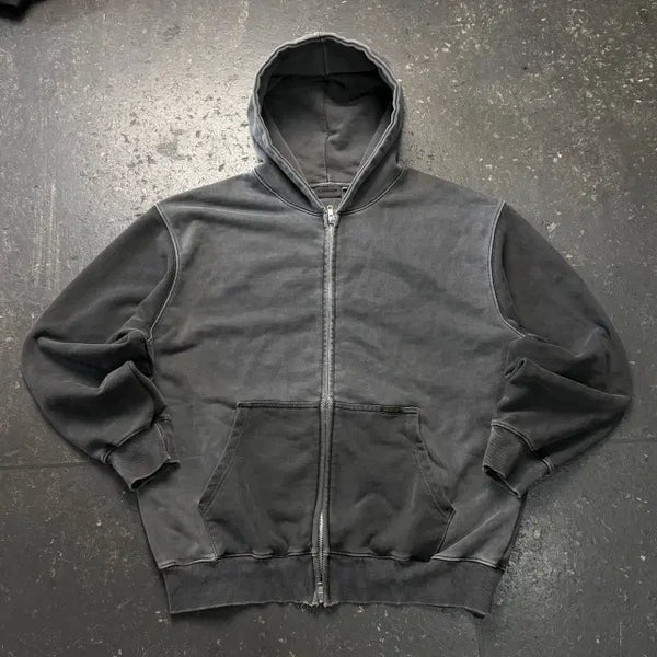[BUNJANG] 105 LOERS Pigment Hooded Zip-Up / 105 로어즈 피그먼트 후드집업