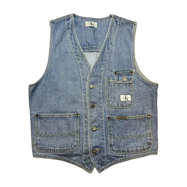 [BUNJANG] Calvin Klein Denim Vest / 캘빈클라인 데님 베스트
