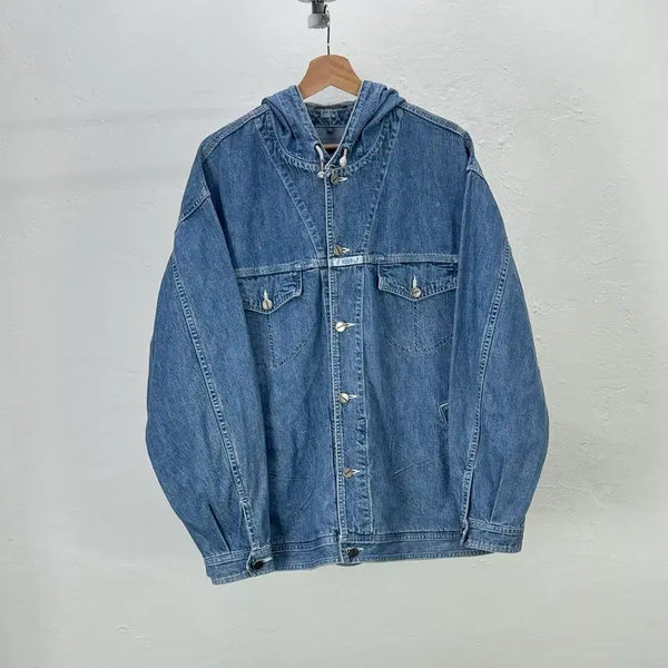 [BUNJANG] Marithe Francois Girbaud 90's Vintage Hoodie Denim Jacket M / 마리떼 프랑소와 저버 90's 빈티지 후디 데님 자켓