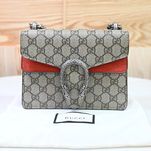 [BUNJANG] Gucci GG Supreme Dionysus Mini Chain Bag / 구찌 GG 수프림 디오니소스 미니 체인백