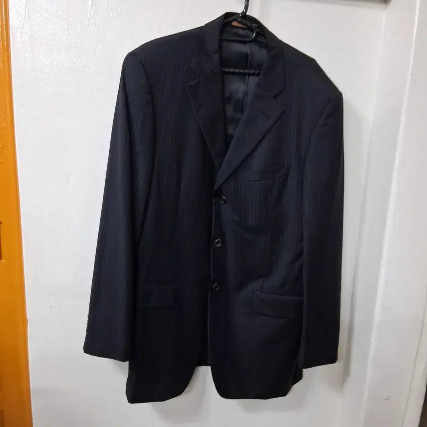 [BUNJANG] Galaxy Cardinal Men's Navy Stripe Suit Jacket / 갤럭시 카디널 남성103 수트