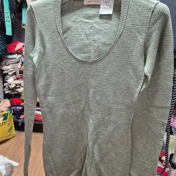 [BUNJANG] Inhabit Light Green Knit / 인헤빗 니트