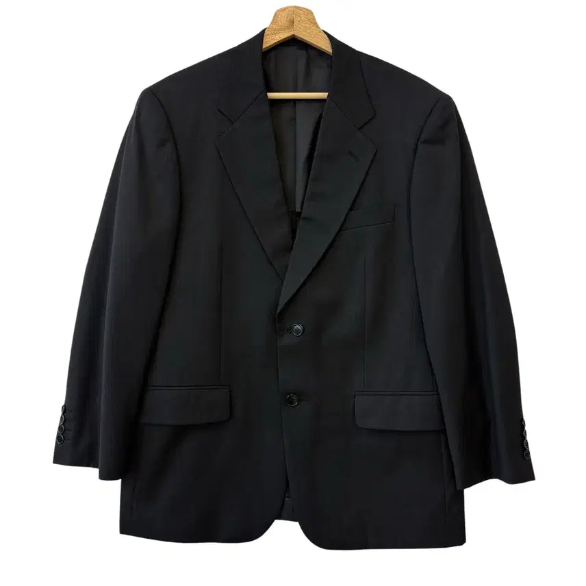 [BUNJANG] Yves Saint Laurent YSL Charcoal Oversized Two-Button Blazer 38R / 입생로랑 YSL 오버 핏 봄 가을 투 버튼 블레이저 챠콜 38R 정품
