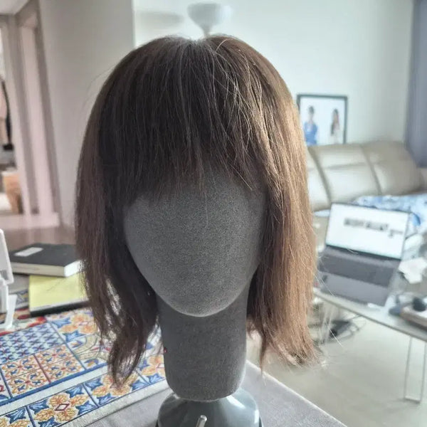 [BUNJANG] HIMO 100% Human Hair Wig - Milk Brown / 하이모 인모 100% 여성 가발 브라운