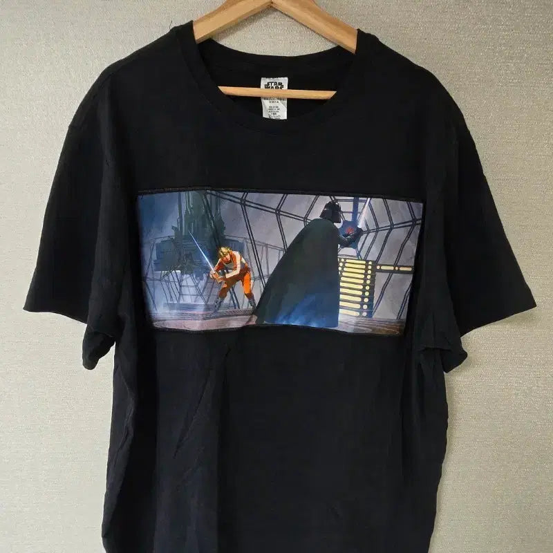 [BUNJANG] Star Wars Darth Vader x Luke Skywalker Short Sleeve T-Shirt / 스타워즈. 다스베이더 x 루크 스카이워커. 반팔 티셔츠