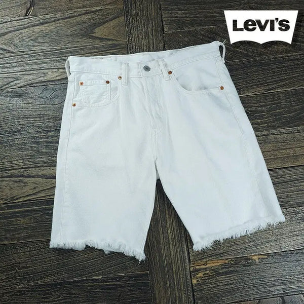 [BUNJANG] Levi's 501 White Denim Half Pants Shorts / 리바이스 501 화이트 데님 하프 팬츠 반바지 M22162