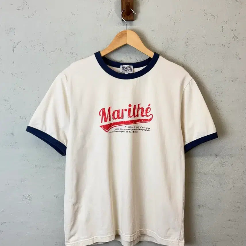 [BUNJANG] Marithe Francois Girbaud Ringer T-Shirt / [L] 마리떼프랑소와저버 반팔 링거티
