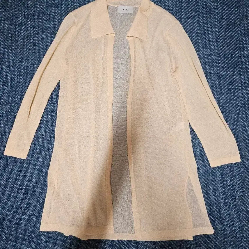 [BUNJANG] LATT BY T Hand-some Beige Long Cardigan / LATT BY T 한섬 가디건 베이지