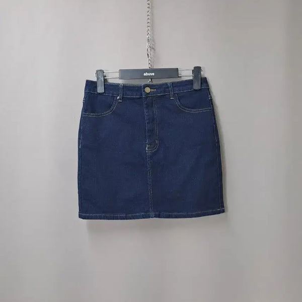 [BUNJANG] 66Girls Denim Mini Skirt / 육육걸즈 데님 청 미니 스커트