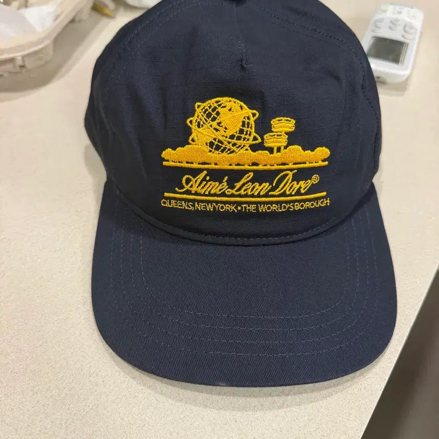 [BUNJANG] Aim Leon Dore Navy Logo Embroidered Baseball Cap / 에임레온도어 볼캡 네이비