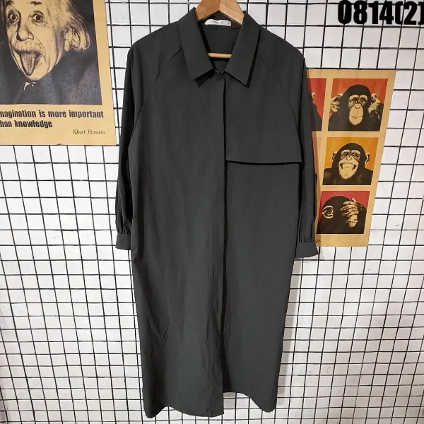 [BUNJANG] VAN AKE Semi Oversized Long Shirt Dress / VAN AKE 세미 오버핏 롱 셔츠 원피스 F 0814