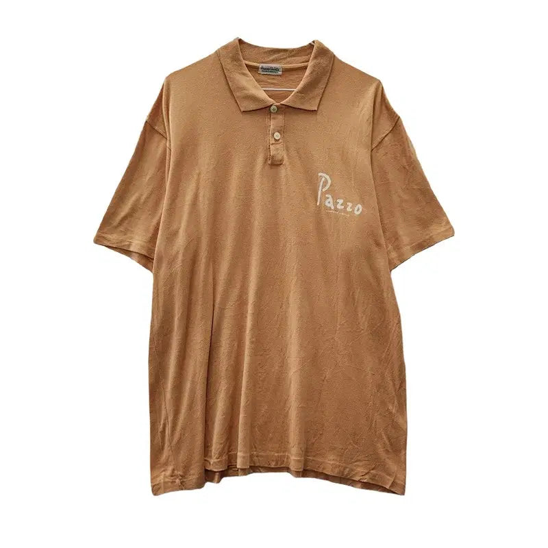 [BUNJANG] Vintage Casual Camel Orange Polo Shirt / 빈티지 캐주얼 카멜오렌지 카라티 F