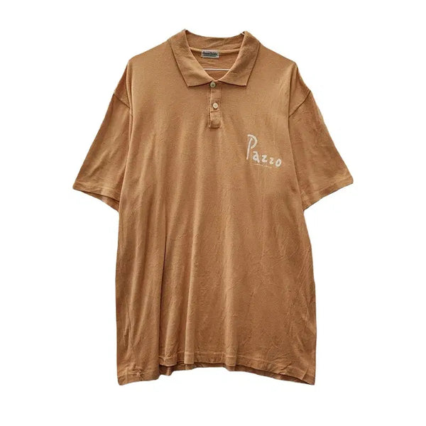 [BUNJANG] Vintage Casual Camel Orange Polo Shirt / 빈티지 캐주얼 카멜오렌지 카라티 F