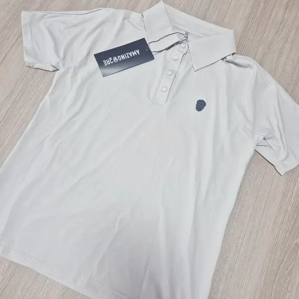 [BUNJANG] Amazingcree Women's Golf T-Shirt Light Beige Small / 새상품)어메이징크리여성티셔츠 어메이징골프티 어메이징티셔츠
