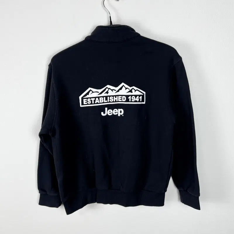 [BUNJANG] Jeep Half-Zip Fleece Long-Sleeve T-Shirt (Size S) / 지프/기모 하프집업 긴팔 티 남S 90/라덴