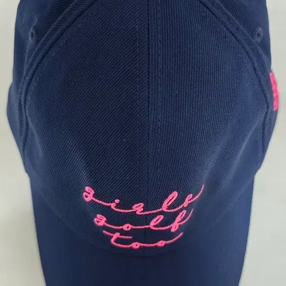 [BUNJANG] G/FORE Women's Golf Cap Navy with Pink Embroidery / G/FORE 지포어 여성용 골프모자 미사용