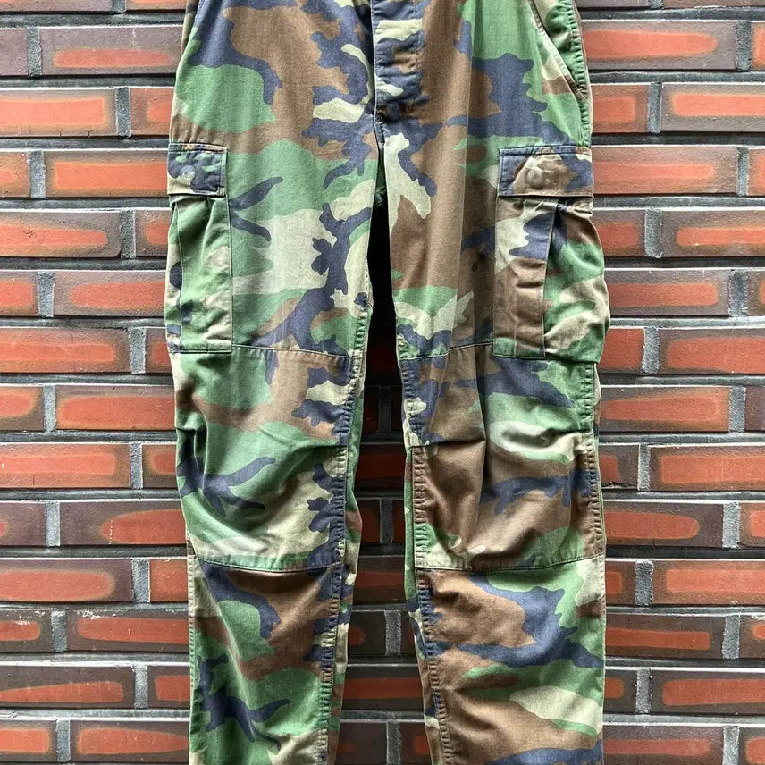 [BUNJANG] 1981 US Army Woodland BDU Cargo Pants Twill (Vintage) / 80s [34] 미군 우드랜드 BDU 카고팬츠 빈티지 카모 USA ARMY