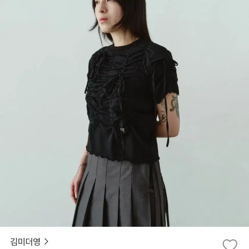 [BUNJANG] KIM MY DEAR Shirring Top One Size / 김미더영 셔링 탑 OS