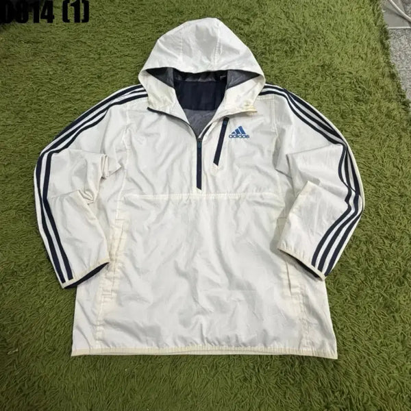 [BUNJANG] Adidas Training Half-Zip Jacket Anorak Windbreaker M / 아디다스 트레이닝 상의 반집업 자켓 아노락 바람막이 M