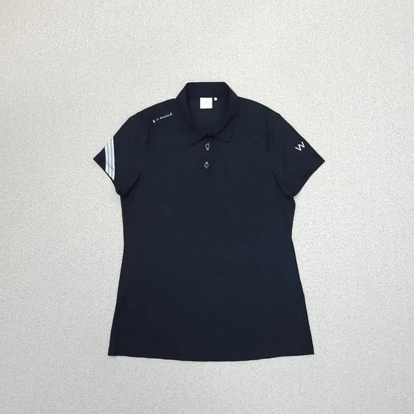 [BUNJANG] Wide Angle Women's Short Sleeve Collar T-shirt Summer Golf Wear / (95)와이드앵글 여성 반팔 카라티 여름 티셔츠 골프웨어