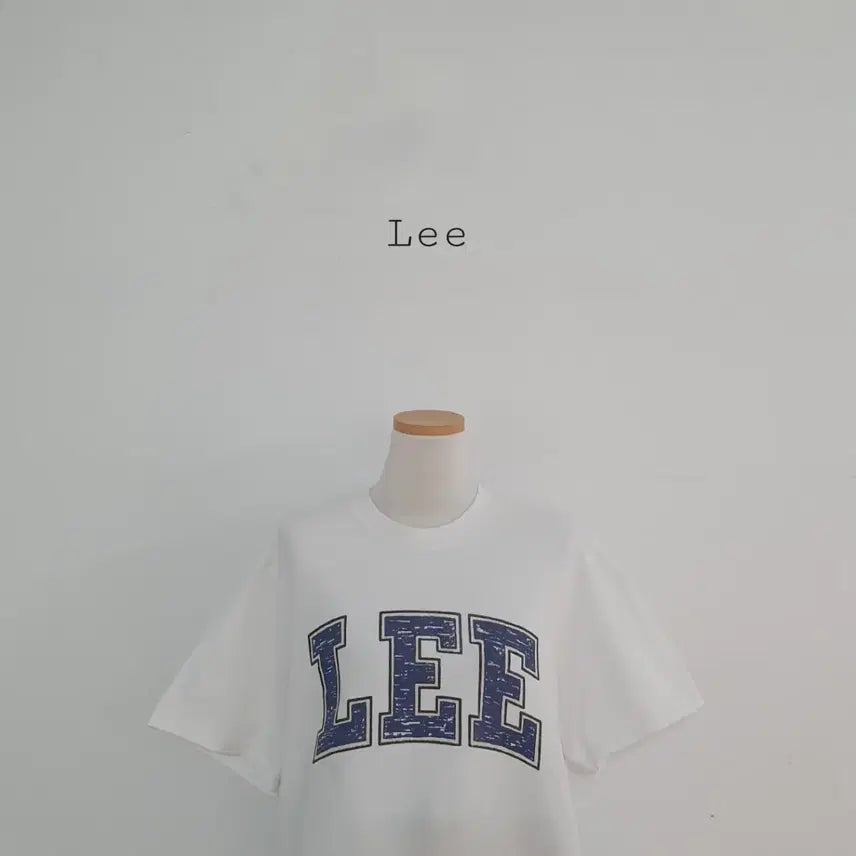 [BUNJANG] Lee Big Logo Short-Sleeve T-Shirt White / No.26081302 Lee 빅로고 반팔 티셔츠 화이트