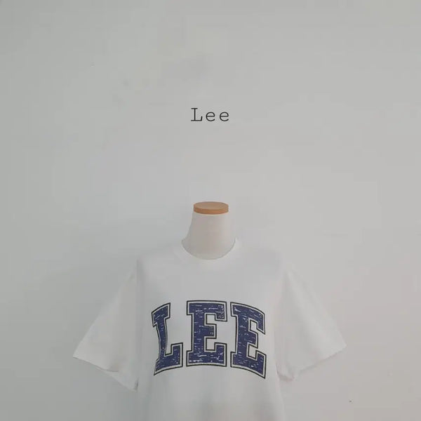 [BUNJANG] Lee Big Logo Short-Sleeve T-Shirt White / No.26081302 Lee 빅로고 반팔 티셔츠 화이트