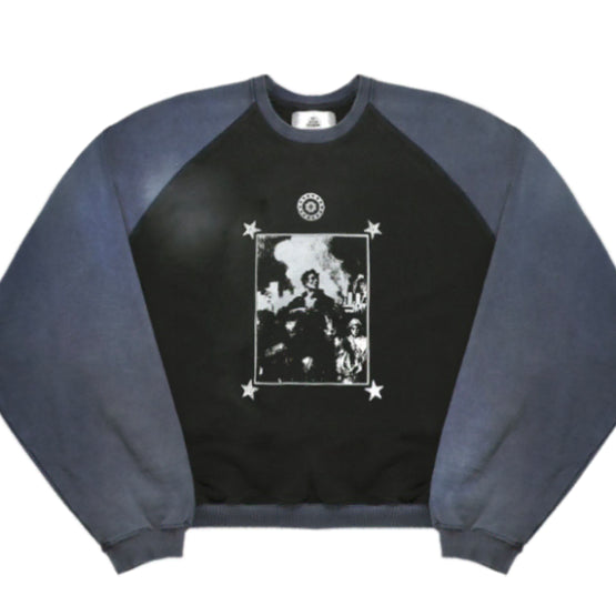 [BUNJANG] QAP X MJD Combat Hero Sweatshirt / [L] QAP X MJD 컴뱃 히어로 맨투맨