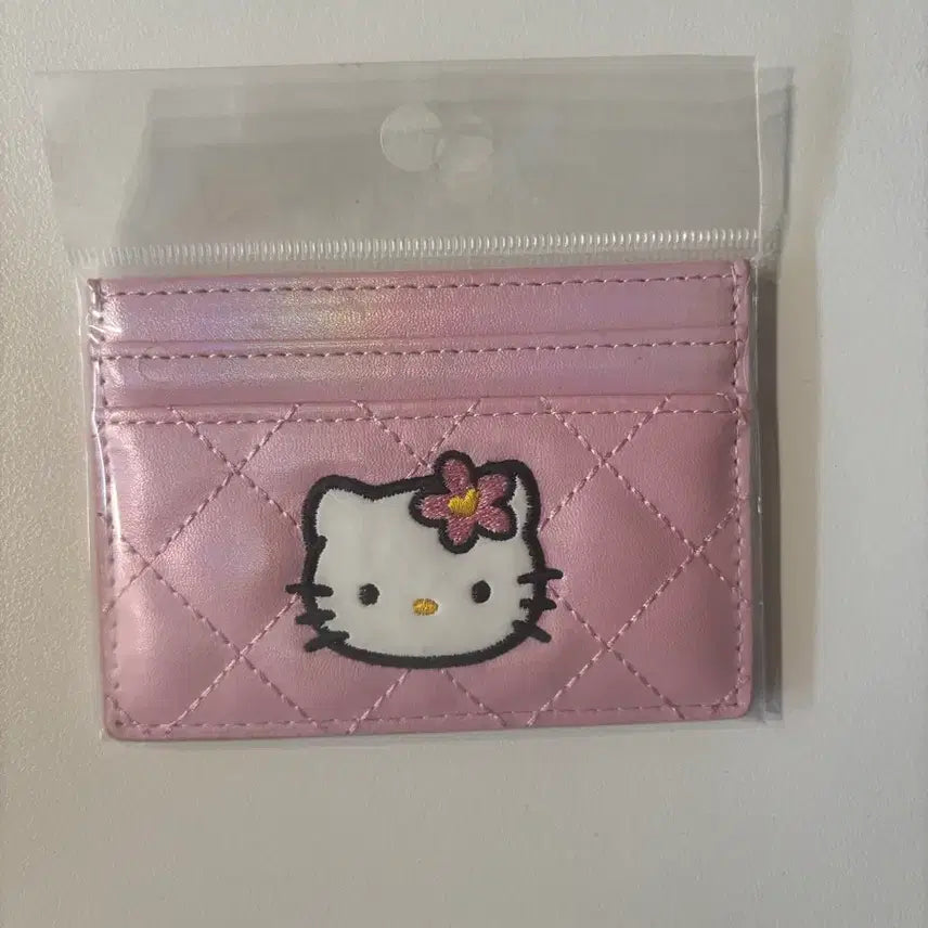 [BUNJANG] Hello Kitty 50th Anniversary Quilted Card Holder / [미개봉] 헬로키티 50주년 퀼트 퀼팅 카드지갑