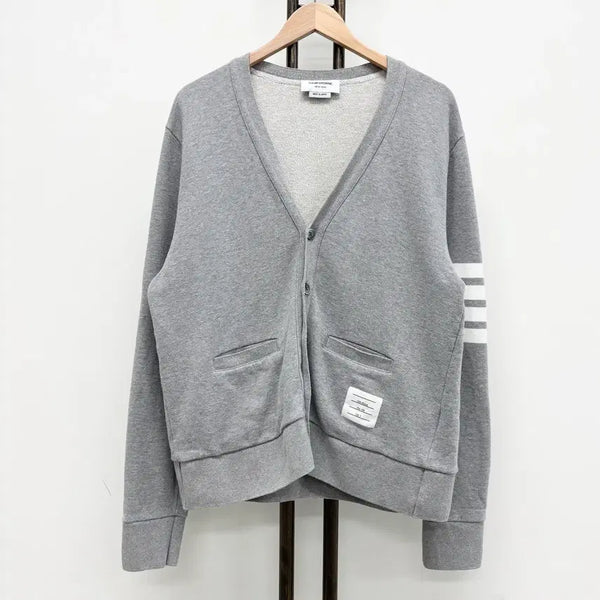 [BUNJANG] Thom Browne Striped Armband Cotton Cardigan / [3]톰브라운 사선완장 코튼 가디건