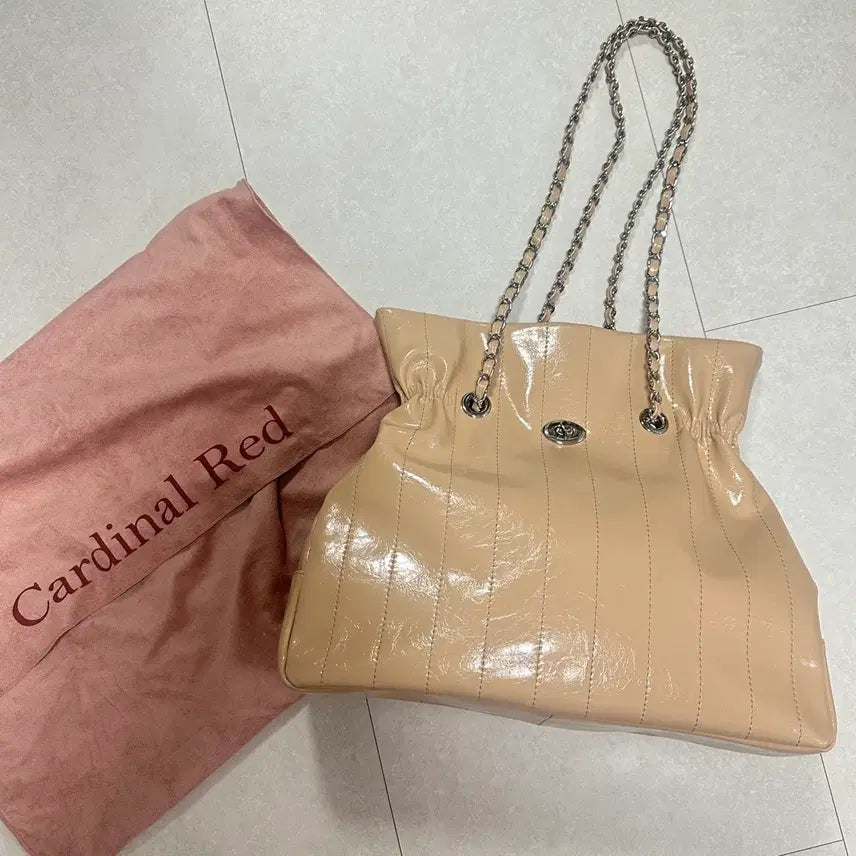 [BUNJANG] Cardinal Red Raffia Shoulder Bag / 카디널레드 숄더백 라피백