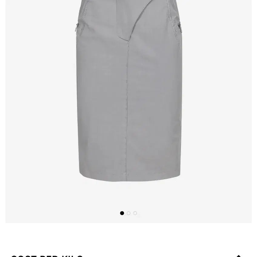 [BUNJANG] Cost Per Kilo Side Slit Midi Skirt Blue / 코스트퍼킬로 사이드 슬릿 미디 스커트 블루