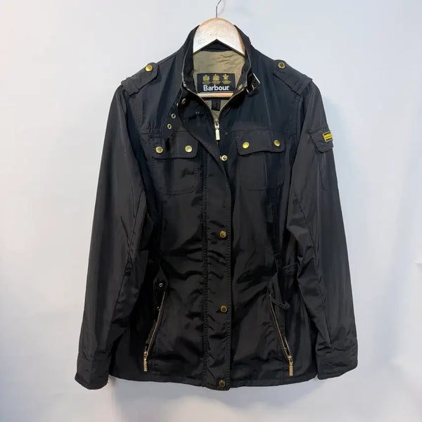 [BUNJANG] Barbour International Swingarm Casual Jacket Black / [정품] 바버 인터내셔널 스윙암 캐주얼 자켓 블랙 (국내 백화점 수입택)