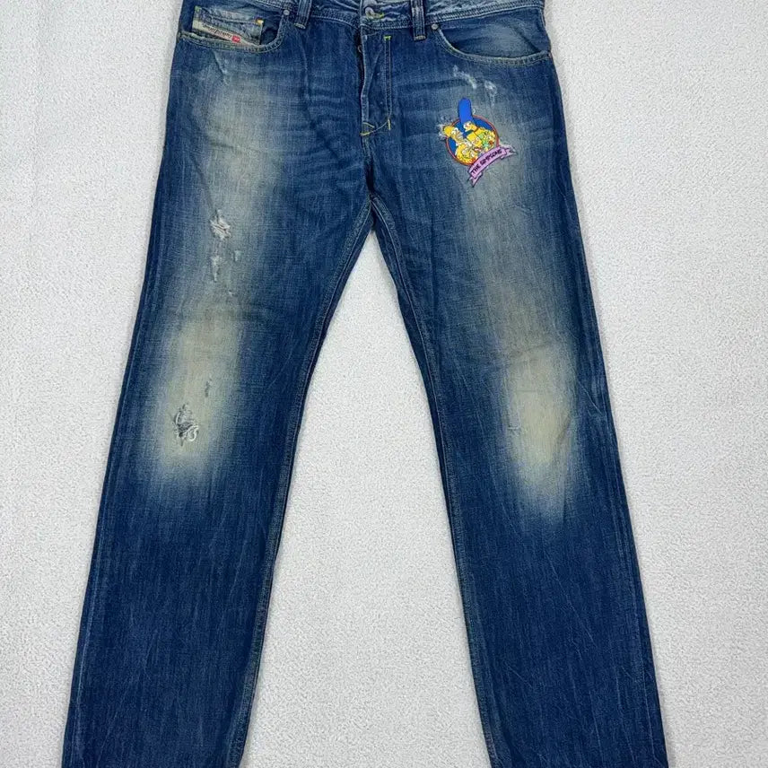 [BUNJANG] Diesel SAFADO Simpson Custom Denim Pants (Size 34) / [Made in Italy] 디젤 SAFADO 사파도 심슨 커스텀 데님 팬츠