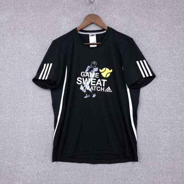 [BUNJANG] Adidas Men's Training x Tennis Cool-Span Performance Short Sleeve T-Shirt / 아디다스 남성 트레이닝 x 테니스 쿨스판 기능성 반팔 티셔츠 95-100
