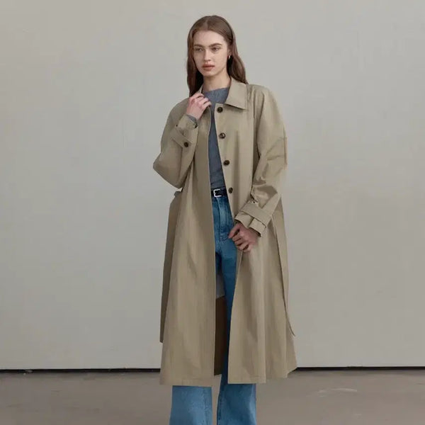 [BUNJANG] Ove.of Mila Trench Coat Beige / [새상품] 오브오브(ove.of) 밀라 트렌치 코트 베이지 컬러