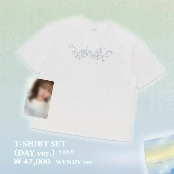[BUNJANG] Red Velvet A Day in Red & Velvet T-Shirt (Day Ver.) / 레드벨벳 팬콘 A Day in Red & Velvet 티셔츠(Day Ver.)(포카x)