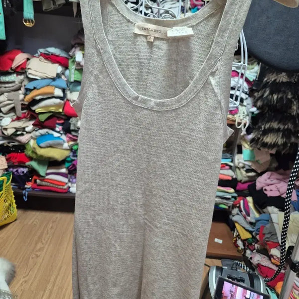 [BUNJANG] Inhabit Knit Sleeveless Top - Beige, Size 2 / 인헤빗 니트나시