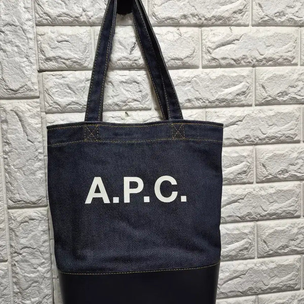 [BUNJANG] A.P.C. Axel Denim Tote Bag Black / A.P.C. 아페쎄 악셀 데님 토트백 블랙