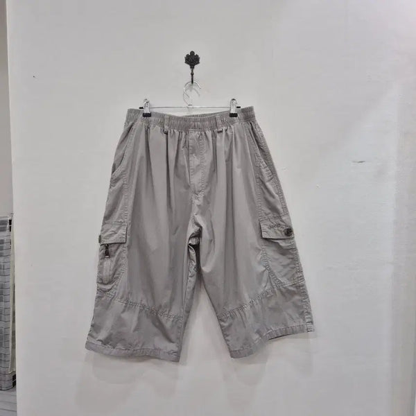[BUNJANG] Men's Cargo Shorts - Grey XL / 남성 카고 반바지 그레이XL