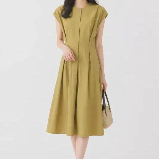 [BUNJANG] Yellow Dress FREE Size / 옐로우 여자 FREE 원피스 O0620