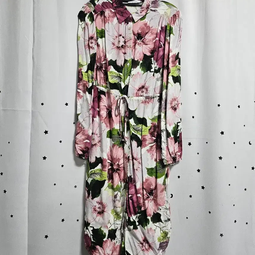 [BUNJANG] Reserved Chiffon Floral Long Dress / 리저브드 쉬폰 꽃무늬  원피스 38