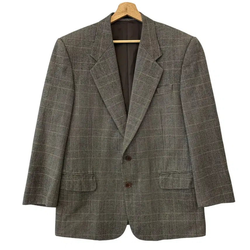 [BUNJANG] Saint Laurent YSL Glen Check Wool Blend Blazer / 입생로랑 YSL 글렌 체크 캐시미어 혼방 블레이저 100 정품
