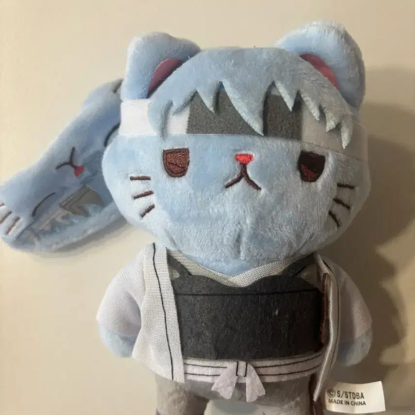 [BUNJANG] Gintama Gintoki White Night Demon Cat Plush / 은혼 긴토키 백야차 네코누이