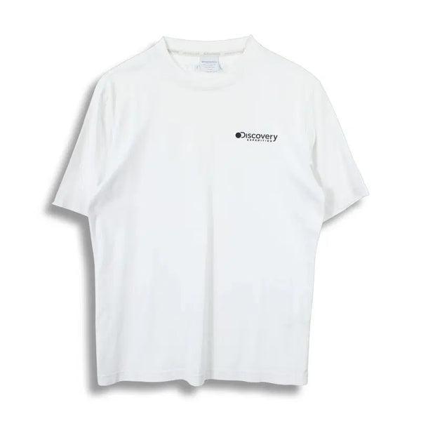 [BUNJANG] Discovery Men's Cotton Logo Short Sleeve T-Shirt / 디스커버리 (MEN - S) 코튼 로고 반팔 티셔츠