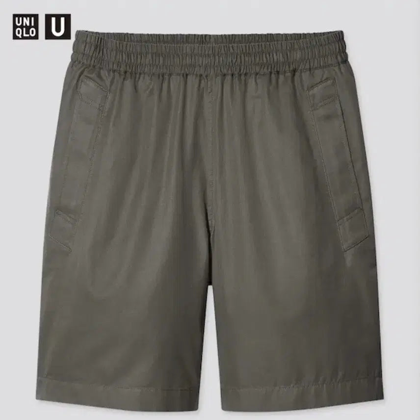 [BUNJANG] Uniqlo U Easy Wide Short Pants Olive S / 유니클로U 이지와이드쇼트팬츠