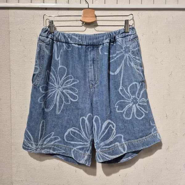 [BUNJANG] System Floral Pattern Denim Shorts SS2024 / 시스템 청바지 반바지 꽃무늬 ss2024