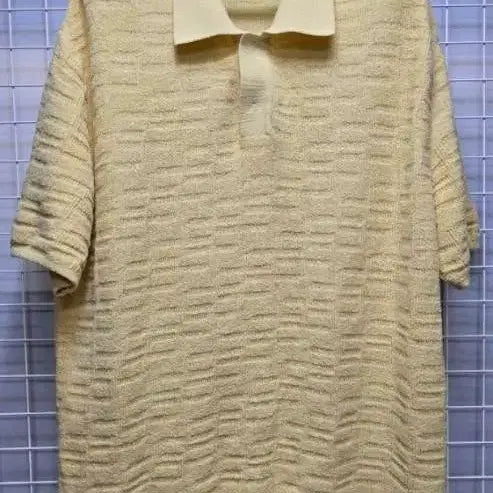 [BUNJANG] SYSTEM Men's Short Sleeve Collar Knit Tee / SYSTEM 시스템 남성용 반팔 카라 니트티