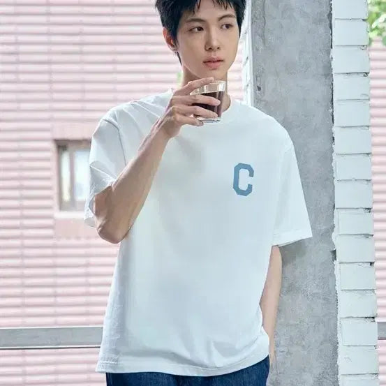 [BUNJANG] Covernat Cool Cotton Logo T-Shirt White M / 커버낫 쿨코튼 로고 티셔츠 화이트 M
