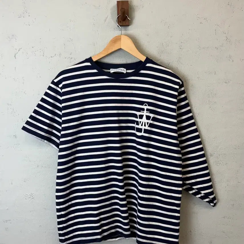 [BUNJANG] JW Anderson Striped Tie T-Shirt / [L] JW앤더슨 스트라이프 매듭 티셔츠